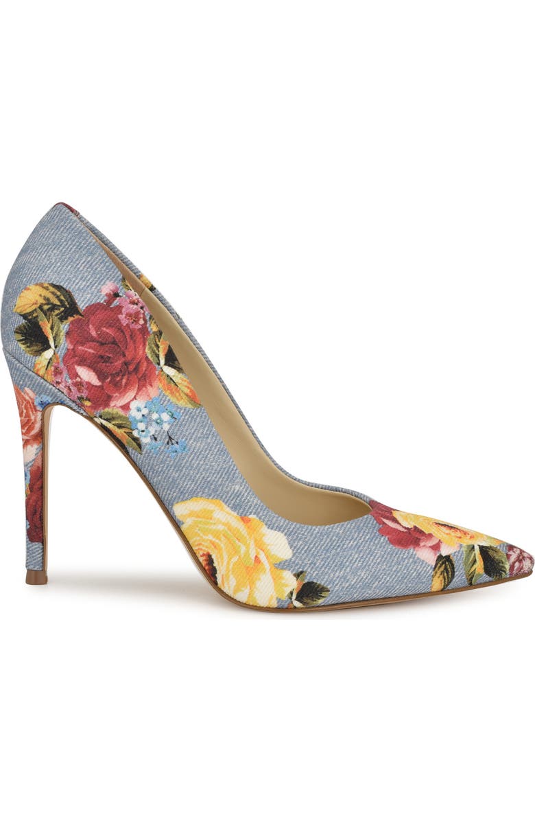 Nine West Fresh Pointed Toe Pump, Alternate, color, Medium Blue 421