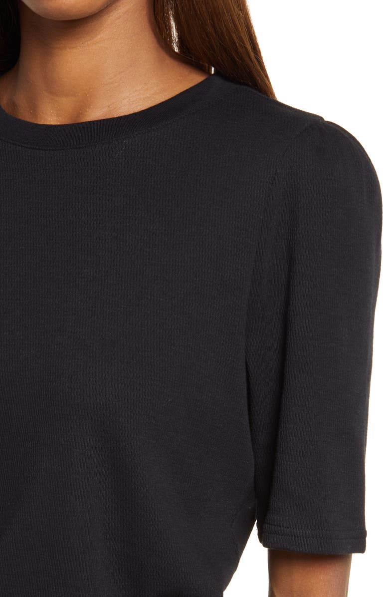Treasure & Bond Thermal Knit Puff Sleeve Top, Alternate, color,
