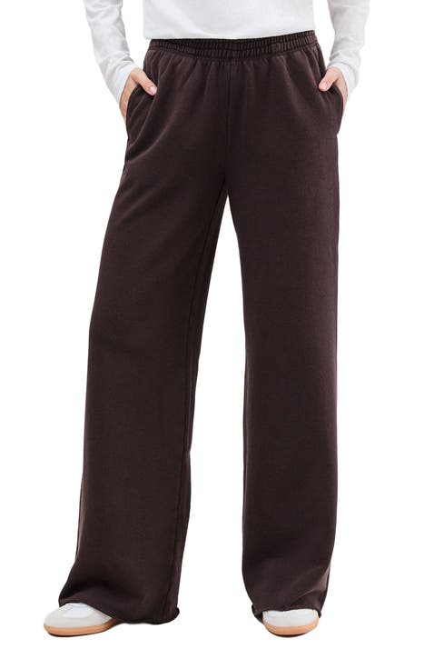The Recycled Fleece Wide Leg Sweatpant