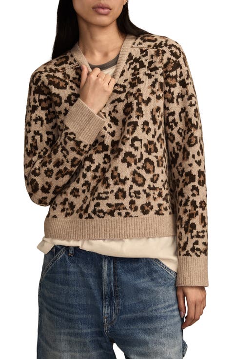 Cloud Soft Leopard Crewneck Sweater