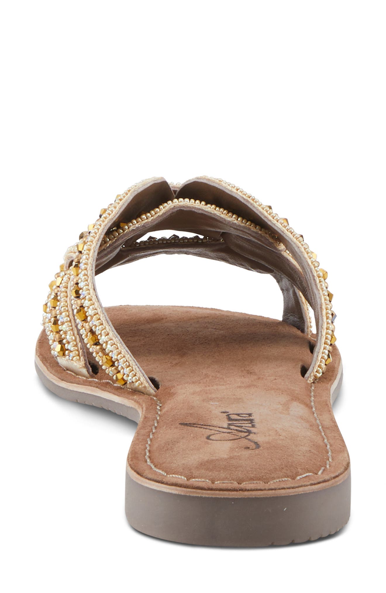 AZURA BY SPRING STEP Poshco Slide Sandal, Alternate, color, Beige Multi