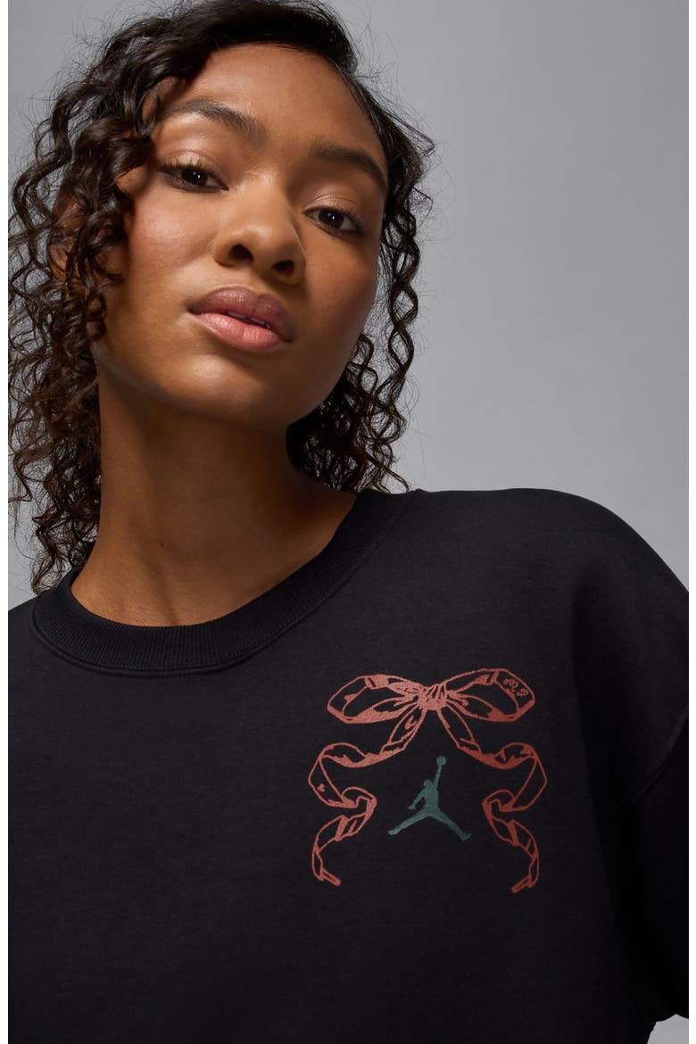 Brooklyn Fleece Graphic Sweatshirt, Alternate, color, BLACK