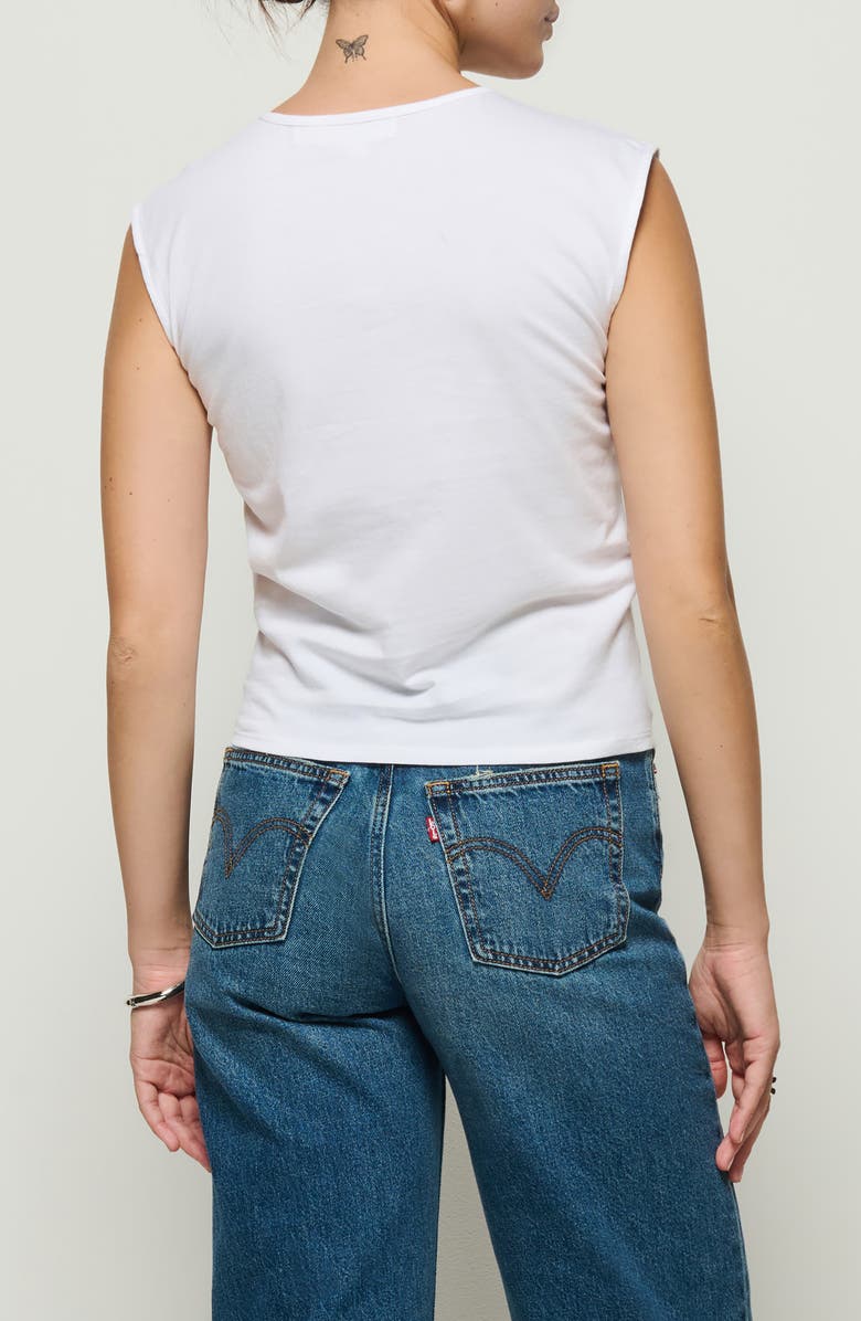 Nation LTD Shelly Twist Front Sleeveless Top, Alternate, color, White