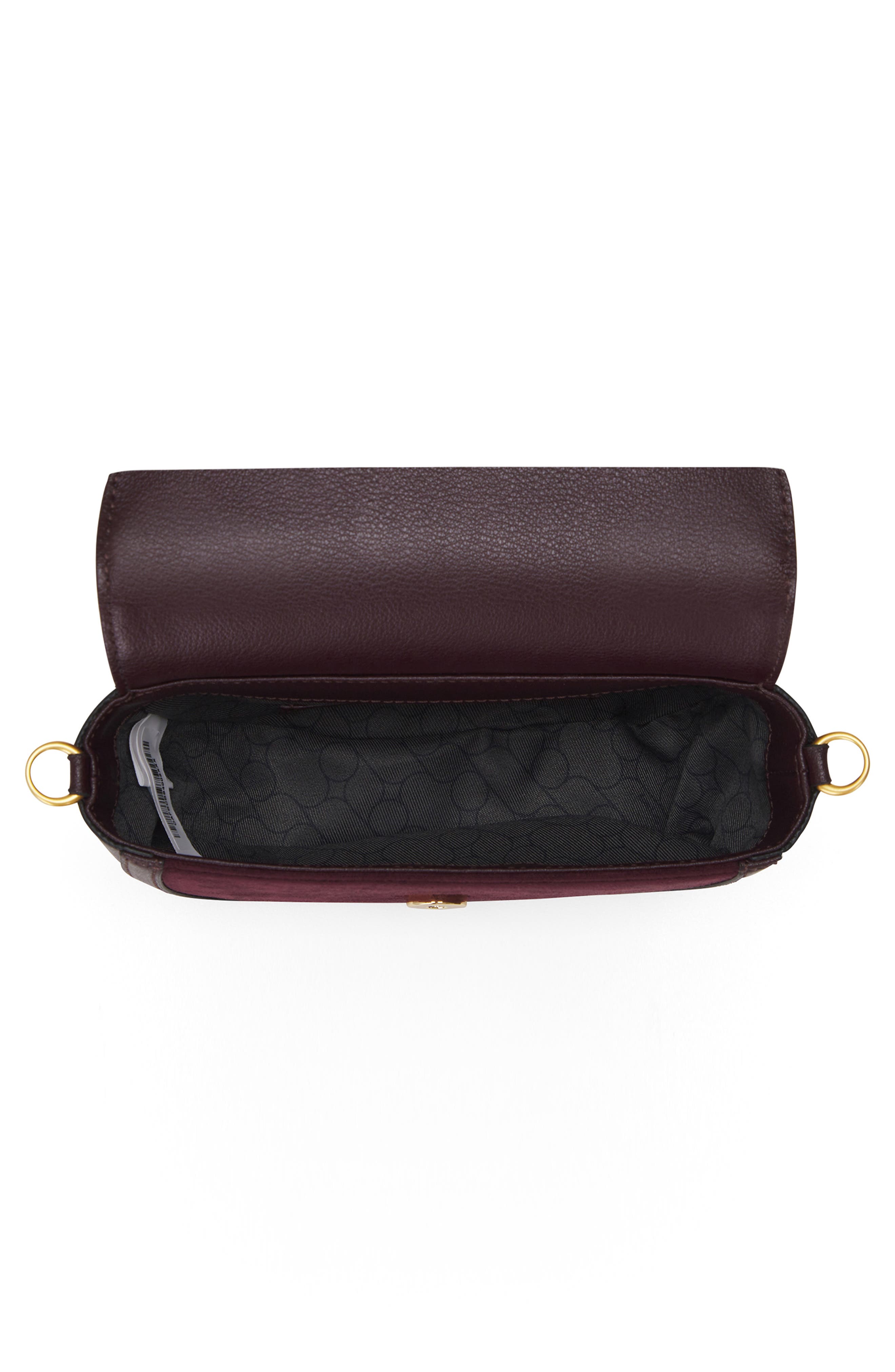 Lottie Suede Crossbody, Alternate, color, BORDO