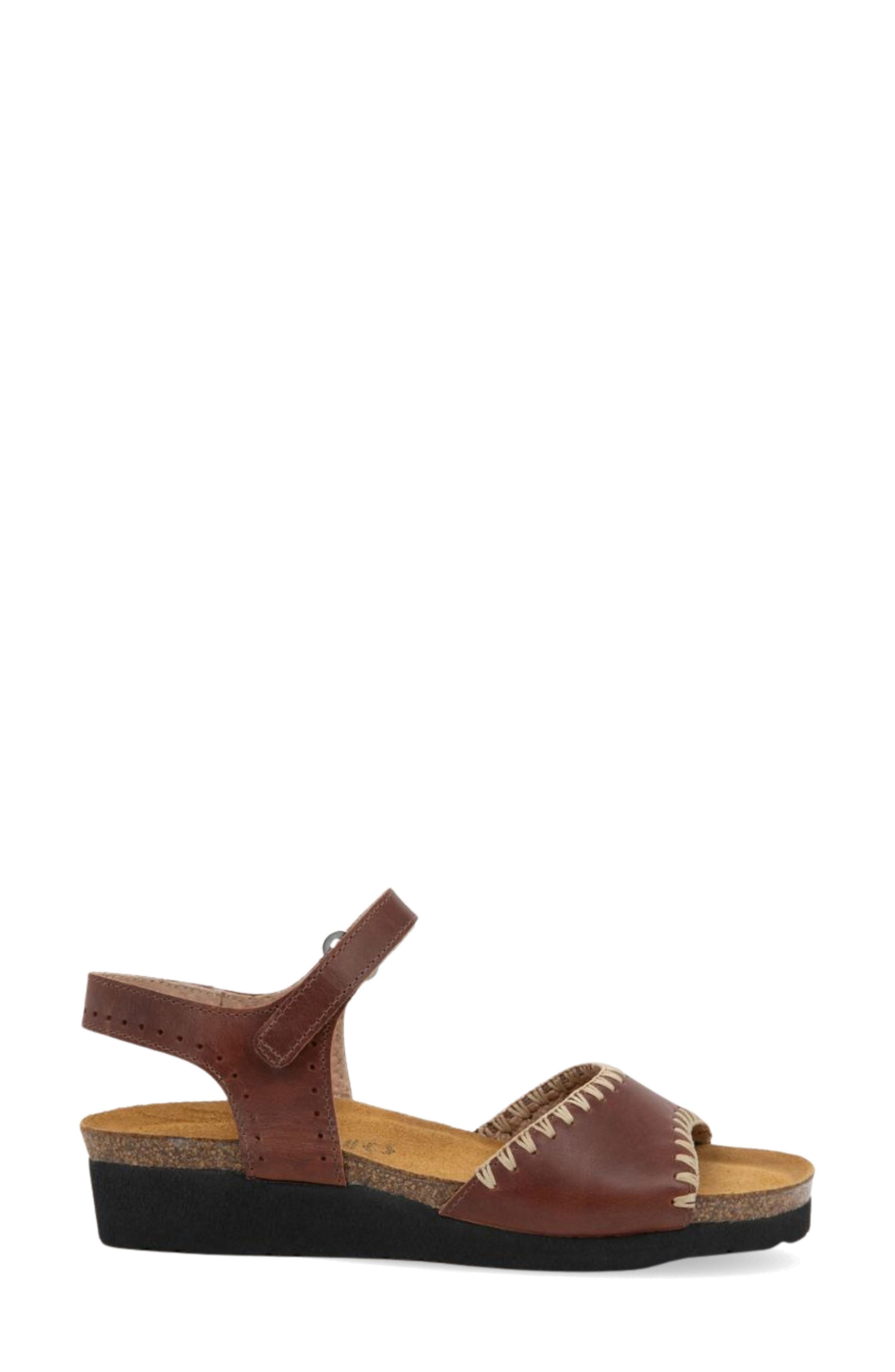 Luna Sandal, Alternate, color, BRANDY OILY NUBUCK