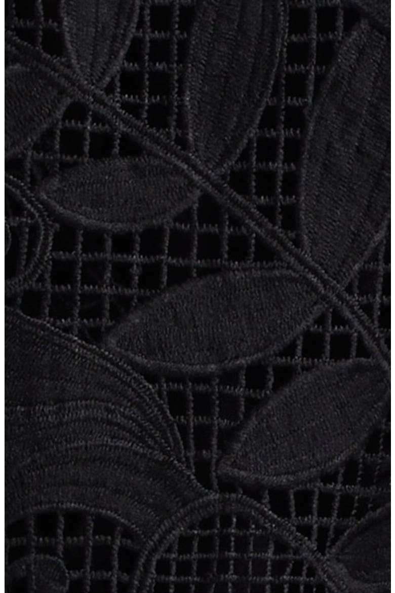 Guipure Lace Top, Alternate, color, BLACK