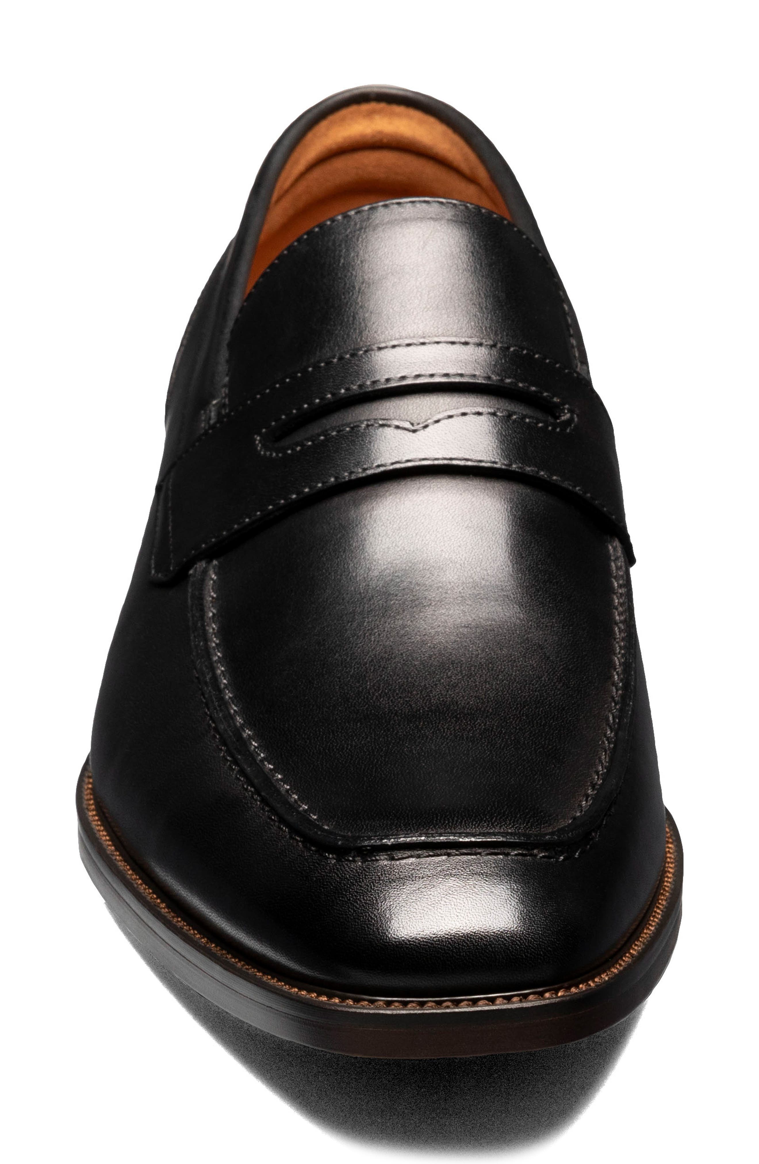 Sorrento Moc Toe Penny Loafer, Alternate, color, BLACK