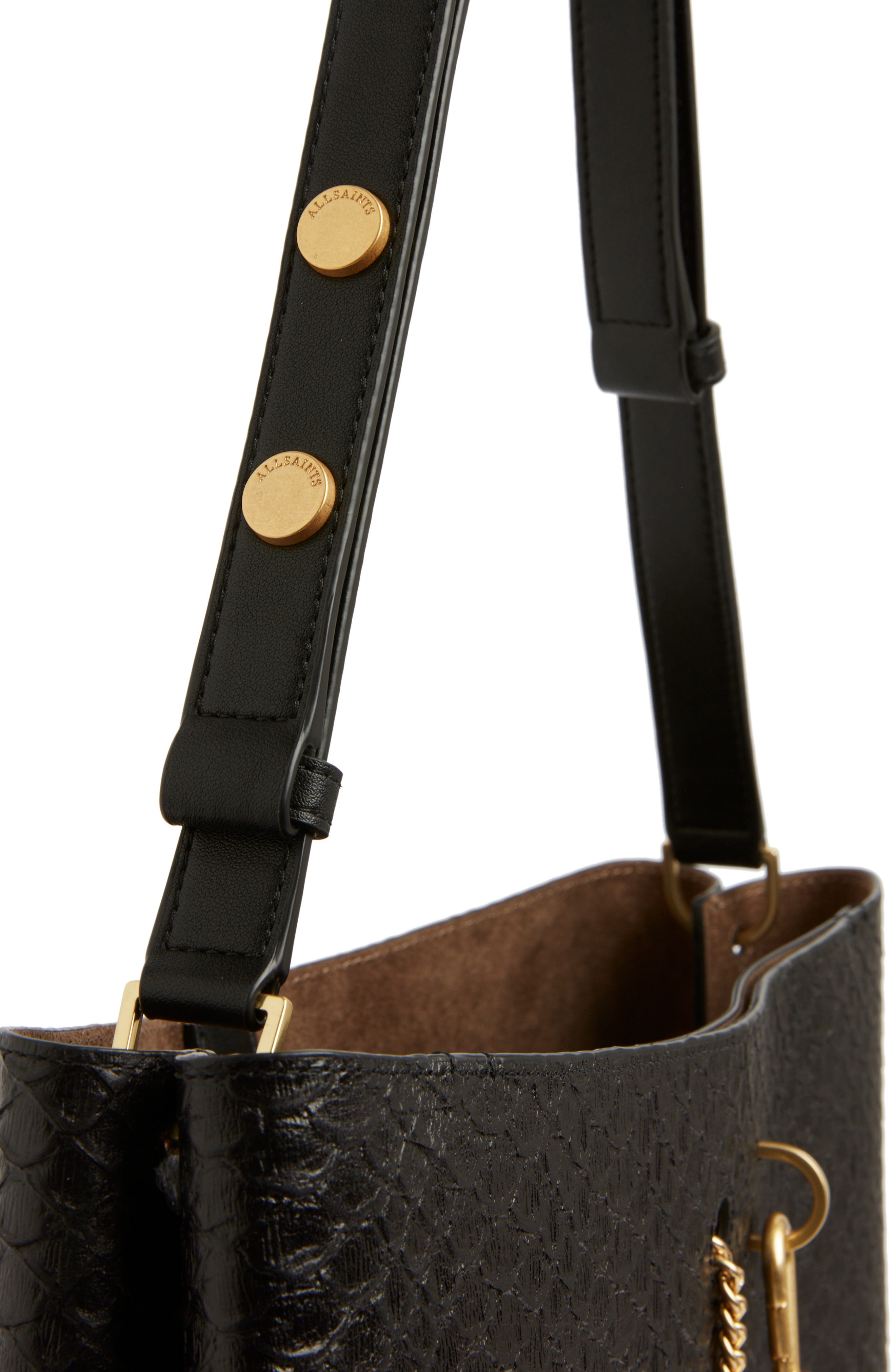 Beaumont Snake Embossed Leather Hobo Bag, Alternate, color, BLACK PYTHON
