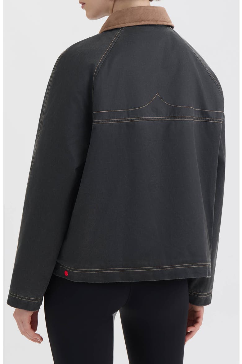 Bex Washed Wax Hunting Jacket, Alternate, color, BLACK
