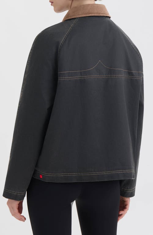 Hunter Bex Washed Wax Hunting Jacket In Black