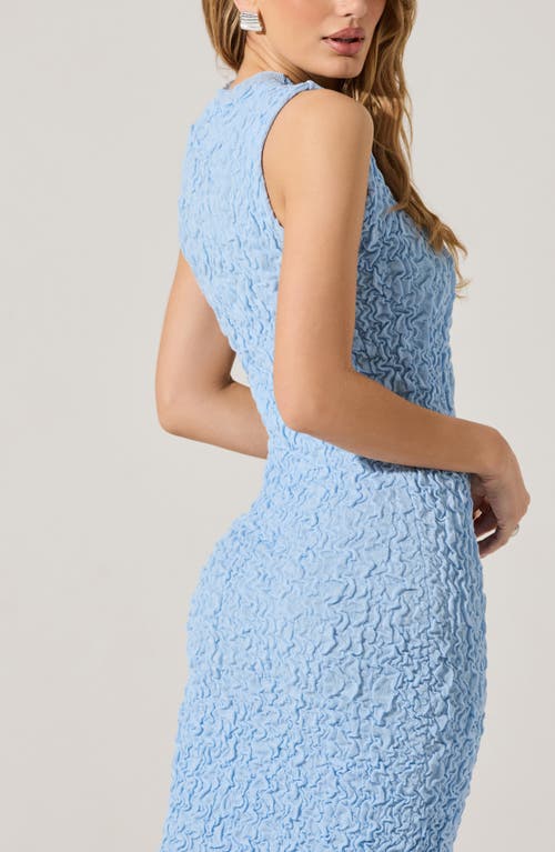 Astr The Label Scrunch Body-con Dress In Sky Blue