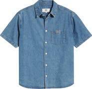 925 Originals Dad's Short Sleeve Denim Button-Up Shirt