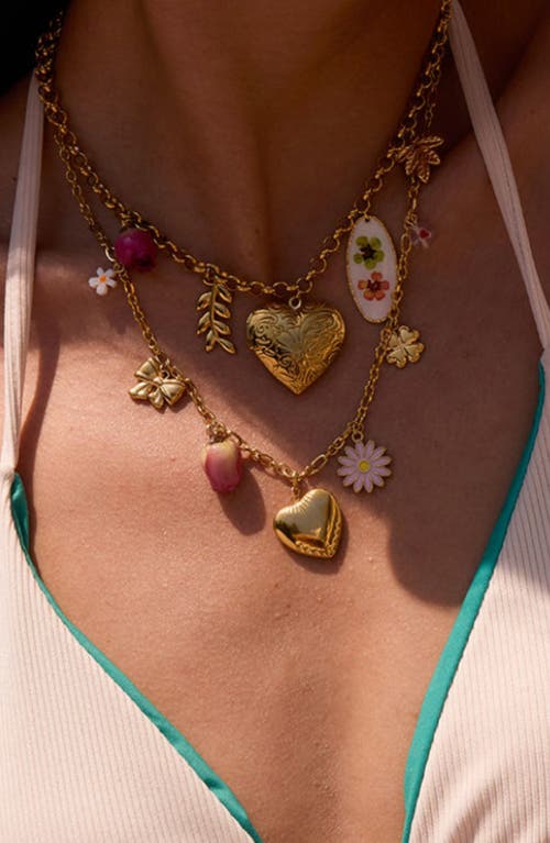 Macrae & Co . Charm Necklace In Gold