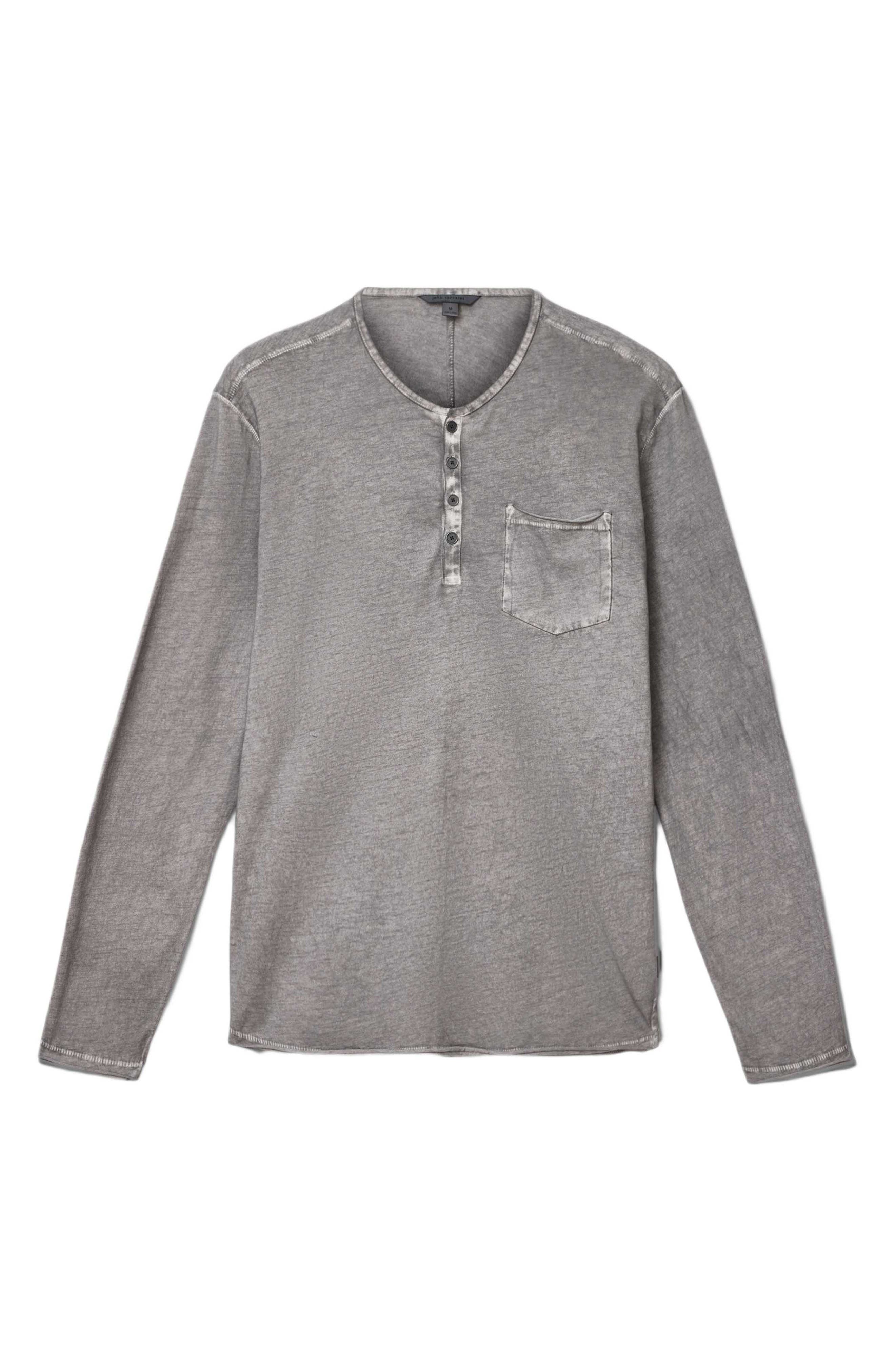 John Varvatos Baylor Organic Cotton Long Sleeve Henley