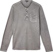 John Varvatos Baylor Organic Cotton Long Sleeve Henley