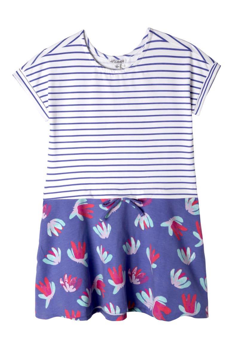 Emera Dress, Main, color, BLUE STRIPE