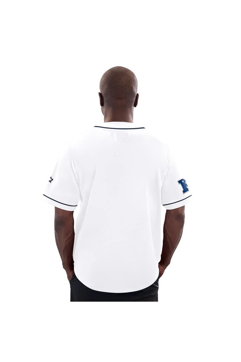 Men's G-III Sports by Carl Banks  White Dallas Cowboys Relay Baseball Jersey, Alternate, color, White