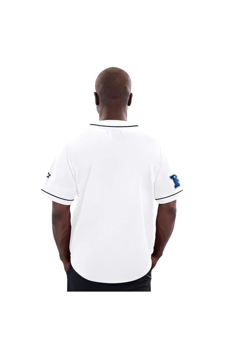 STARTER Men's G-III Sports by Carl Banks  White Dallas Cowboys Relay Baseball Jersey, Alternate, color, White