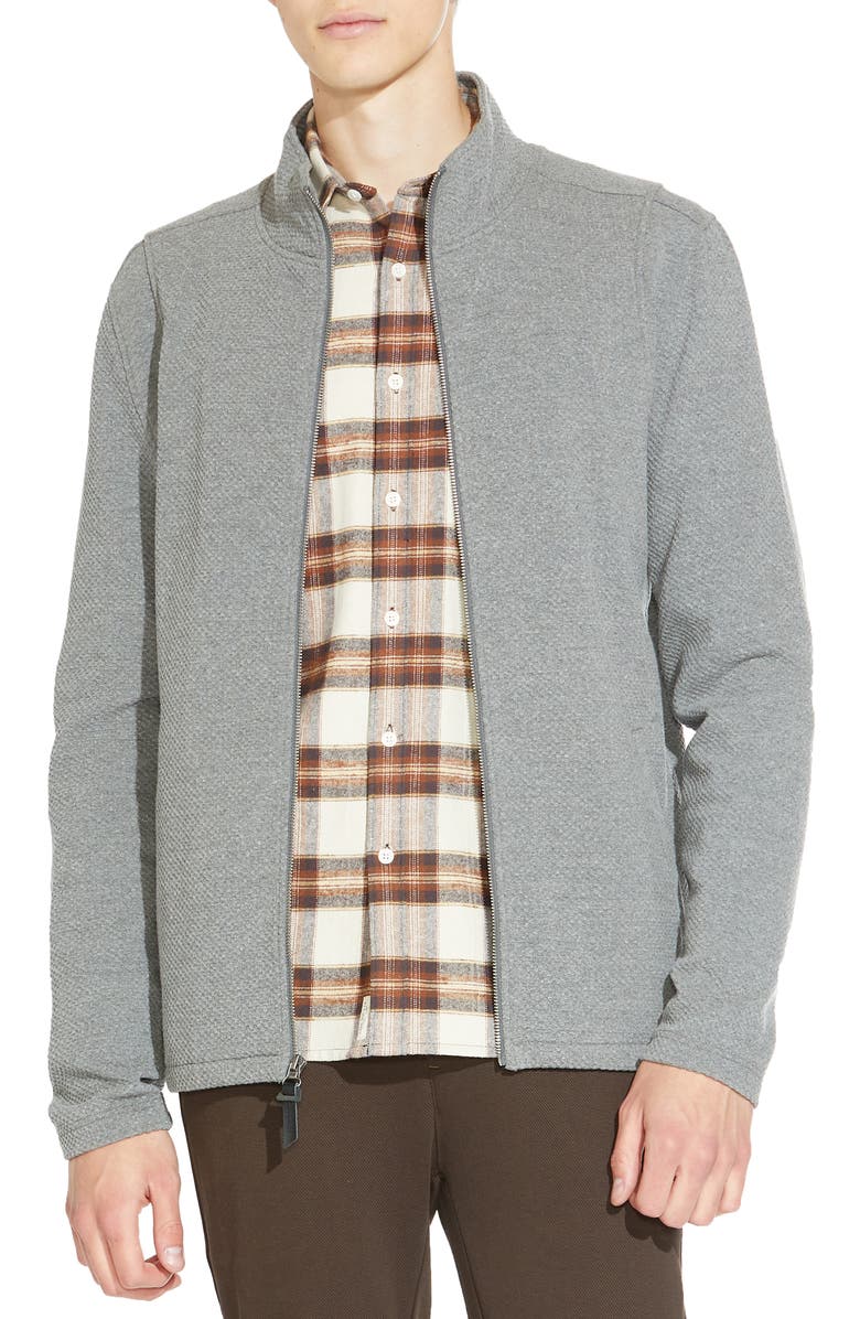 Civil Society Croft Waffle Knit Zip Jacket, Main, color,