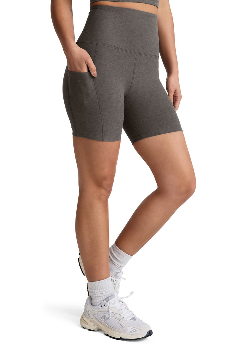 Space Dye Keep Pace Bike Shorts, Alternate, color, TRUE GRAY HEATHER
