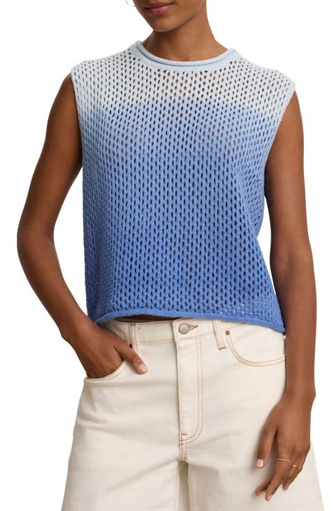 Nina Cotton & Cashmere Sleeveless Sweater