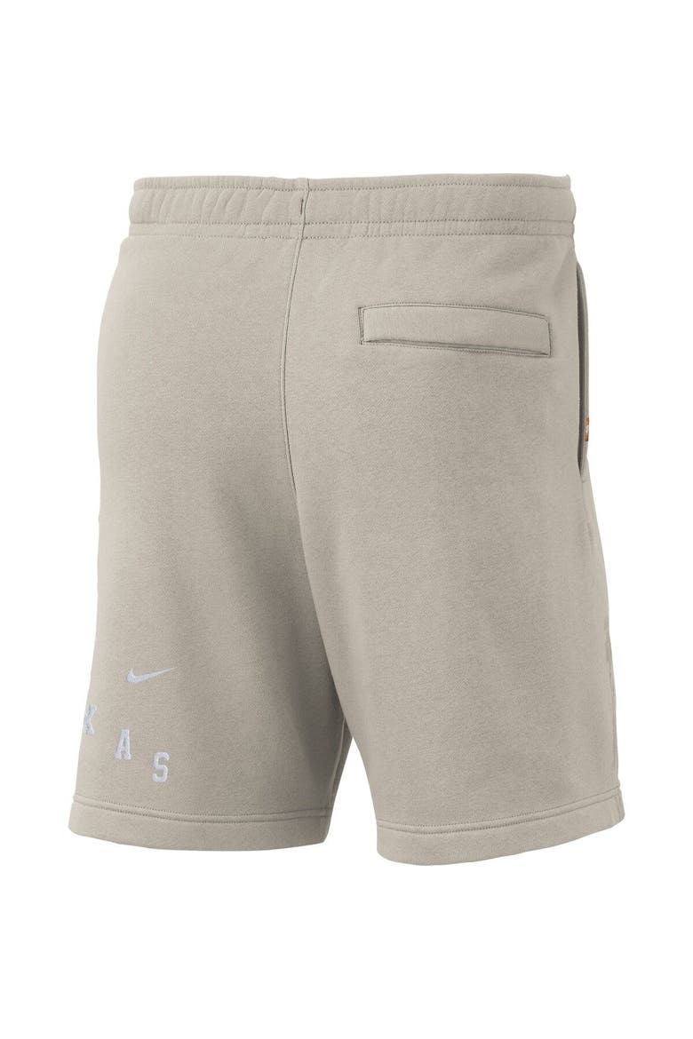 Men's Nike Cream Texas Longhorns Fleece Shorts, Alternate, color, Cream