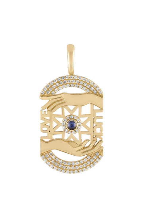 Manifest 14k Gold Moonstone Pendant Charm