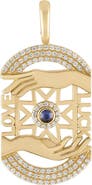 EDEN PRESLEY Manifest 14k Gold Moonstone Pendant Charm