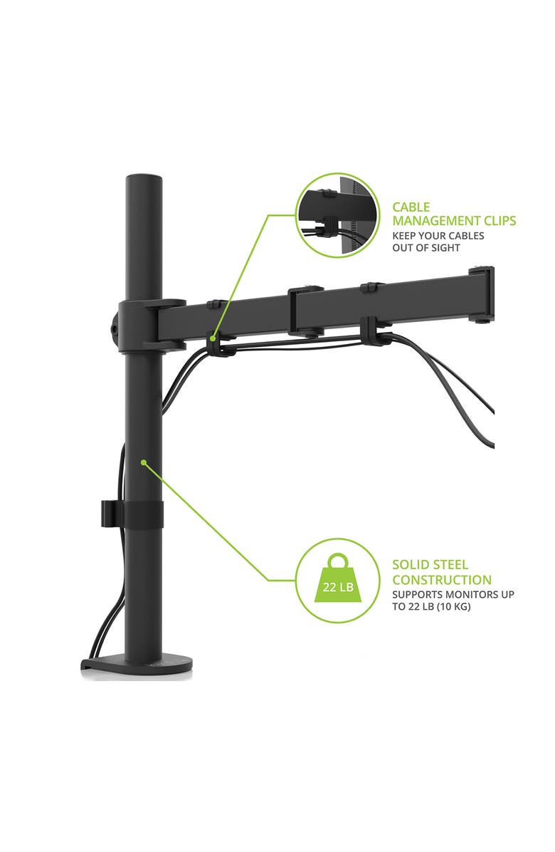 Kanto DML1000 Fully Adjustable Single Arm Desktop Monitor Mount, Alternate, color,