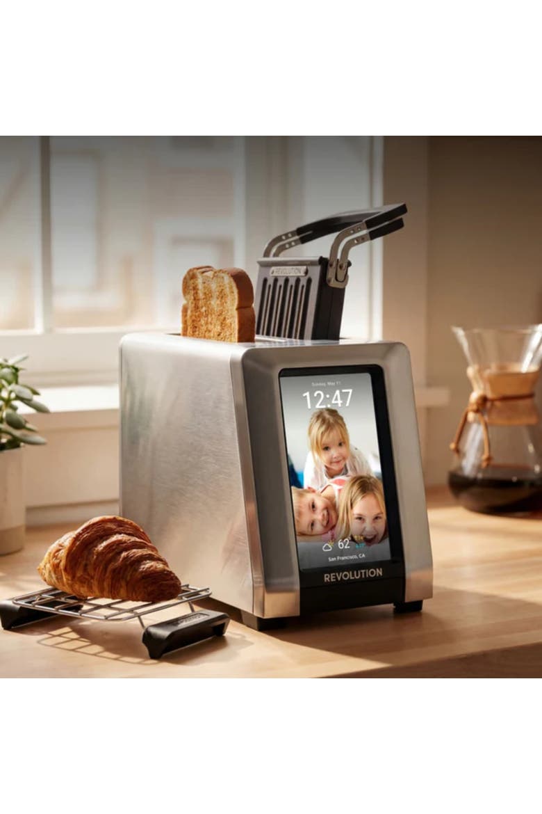 InstaGLO R180 Connect Plus Toaster + Toastie & Warming Rack, Alternate, color, Stainless Steel