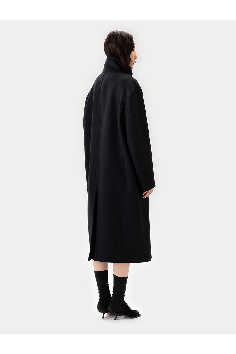 Unisex Cashmere Trench Coat, Alternate, color, black
