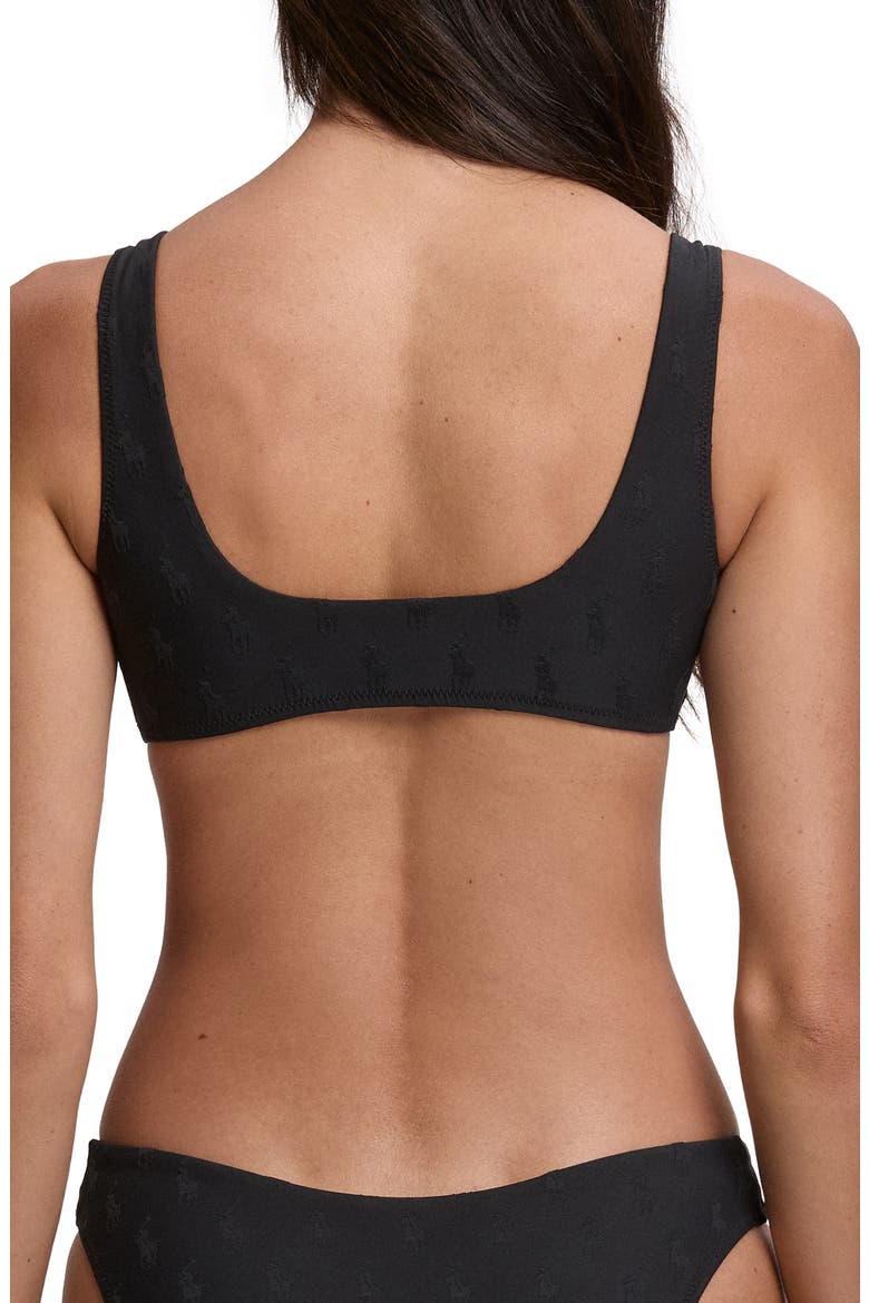 Deep Scoop Bikini Top, Alternate, color, BLACK