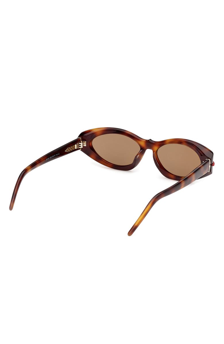 Christian Louboutin 55mm Cat Eye Sunglasses, Alternate, color, Classic Havana / Gold / Zeiss