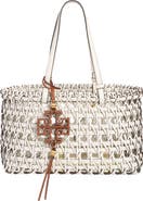 Tory Burch Miller Garden Basketweave Tote
