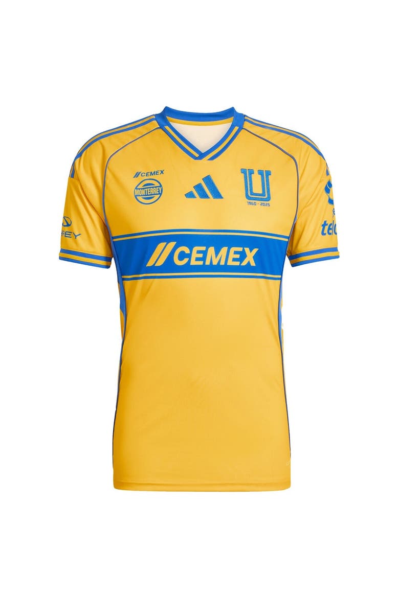 Men's adidas Gold Tigres UANL 2025/26 Home Replica Jersey, Alternate, color, Gold