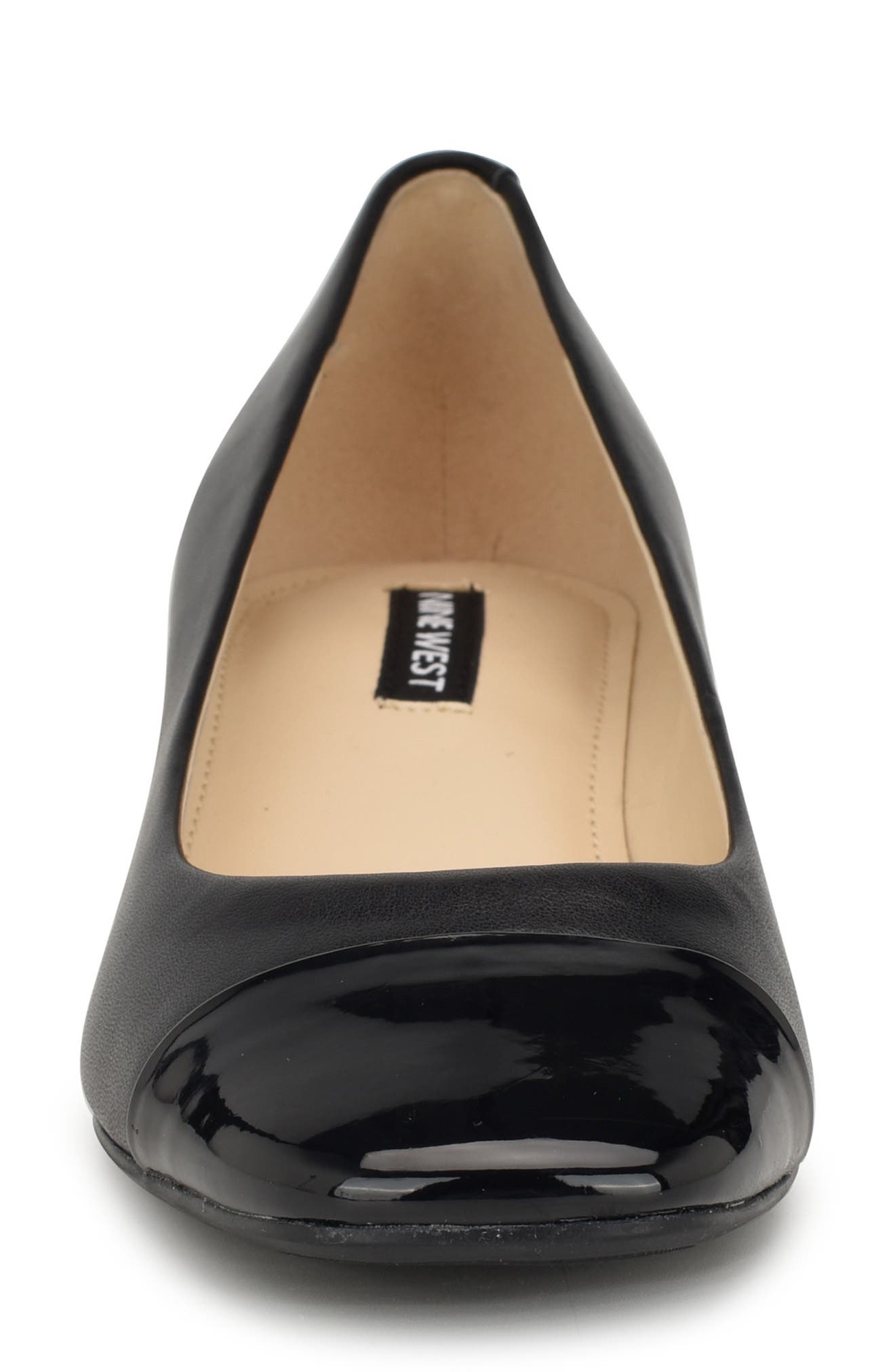 Sophe Cap Toe Pump, Alternate, color, BLACK