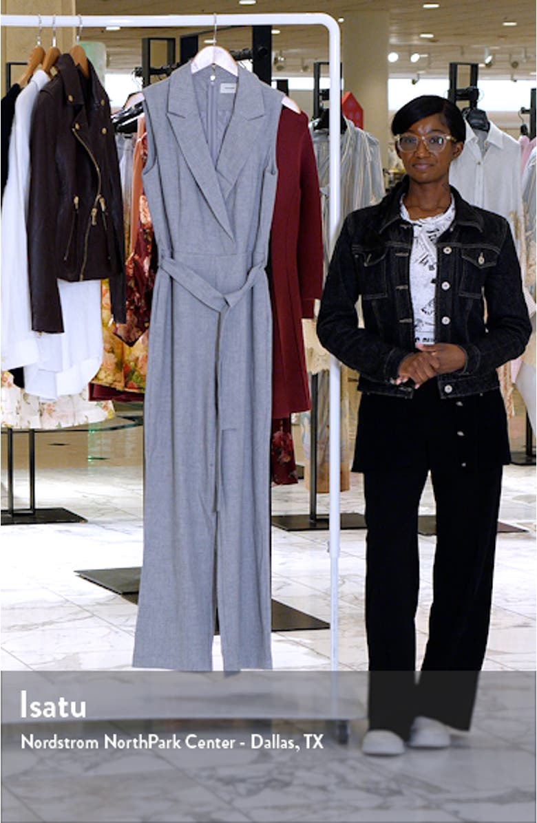 Yolanda Sleeveless Belted Jumpsuit, sales video thumbnail