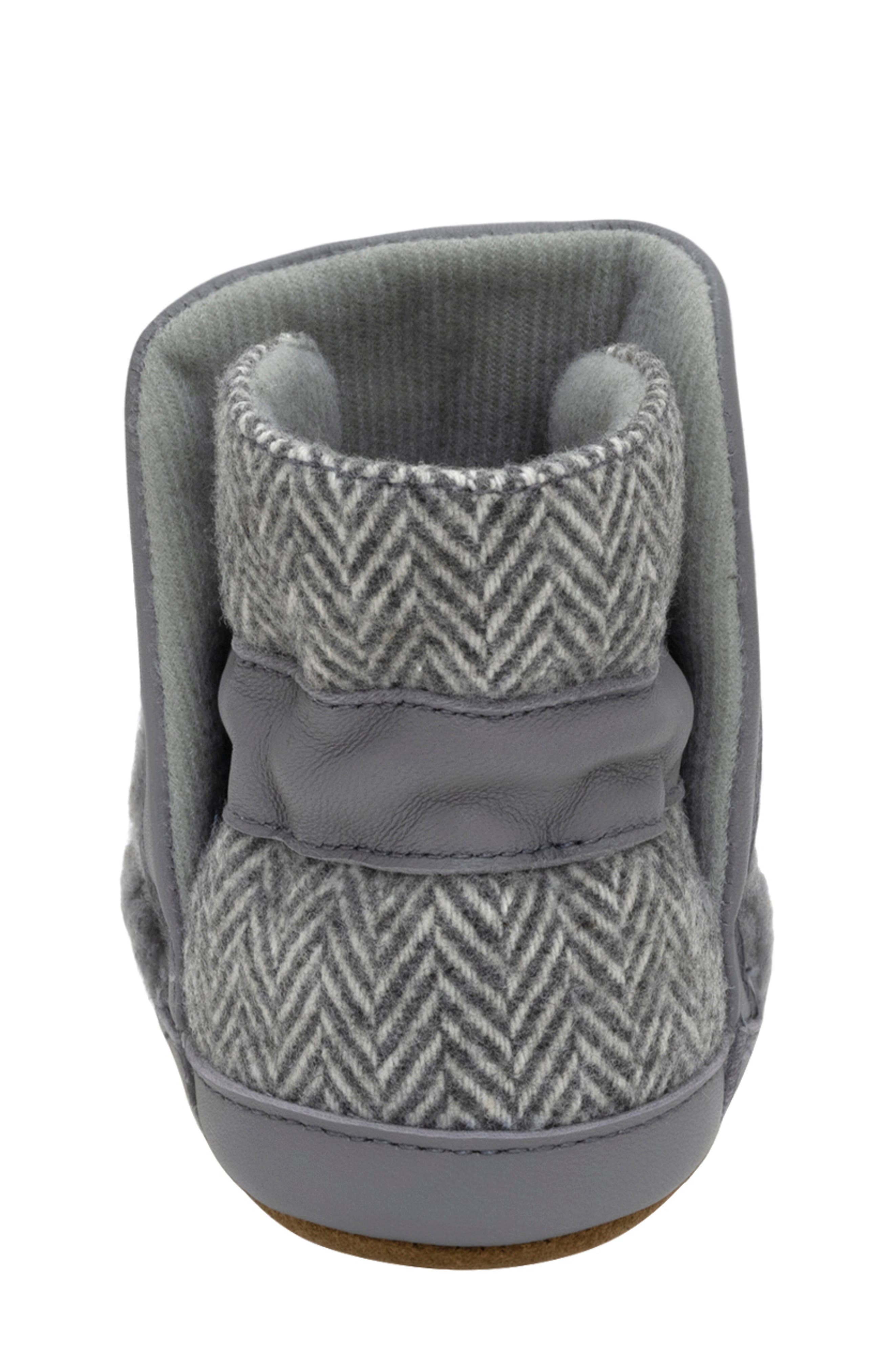 Robeez<sup>®</sup> Kids' Wren Faux Shearling Bootie, Alternate, color, Grey