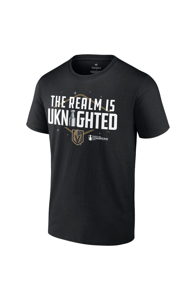FANATICS Men's Fanatics Branded  Black Vegas Golden Knights 2023 Stanley Cup Champions In Charge T-Shirt, Alternate, color, 