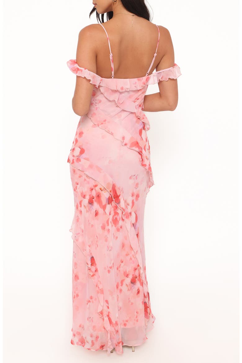 Alexia Off-Shoulder Maxi Dress, Alternate, color, PINK FLORAL