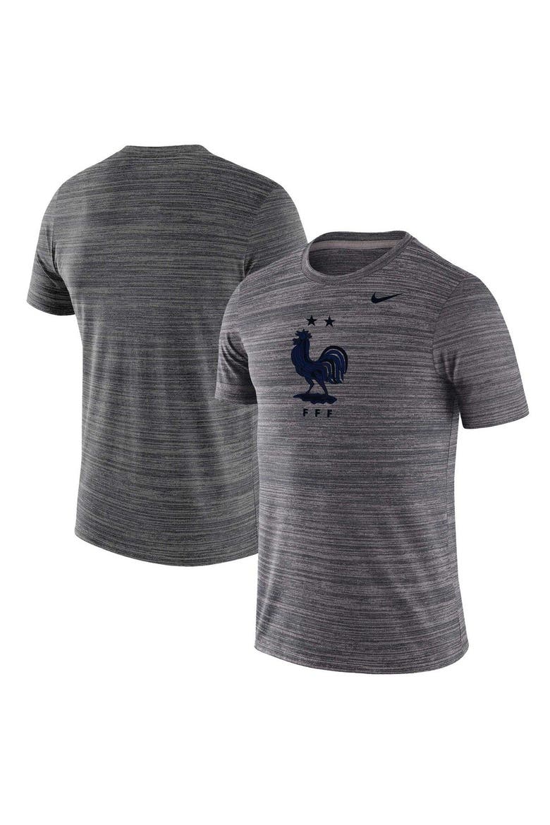 Men's Nike Gray France National Team Primary Logo Velocity Legend Performance T-Shirt, Main, color, Heather Gray