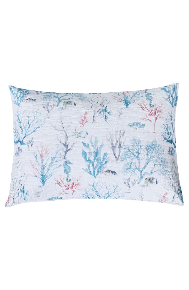 C&F Home St. Vincent Coastal Beach Cotton Quilt Set  - Reversible and Machine Washable, Alternate, color, Blue