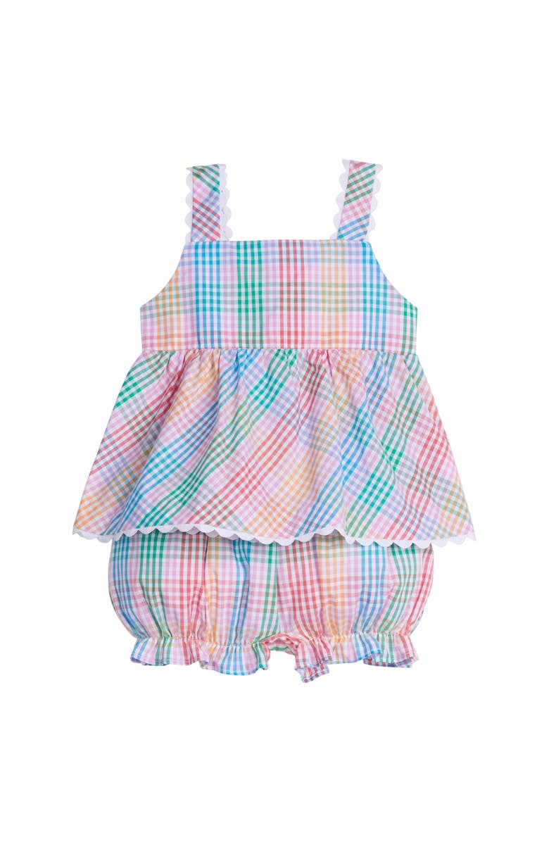 Little English Kids' Embroidered Basic Short Blend, Main, color, Preppy Plaid