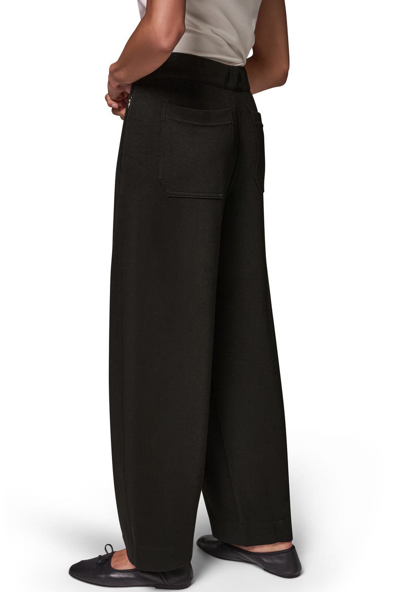 Jet Setter High Waist Barrel Leg Pants, Alternate, color, BLACK