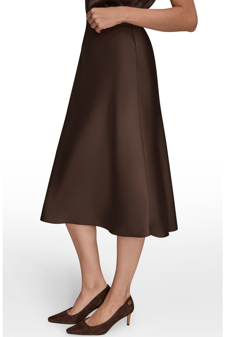 Satin Midi Skirt, Alternate, color, CHOCOLATE PLUM