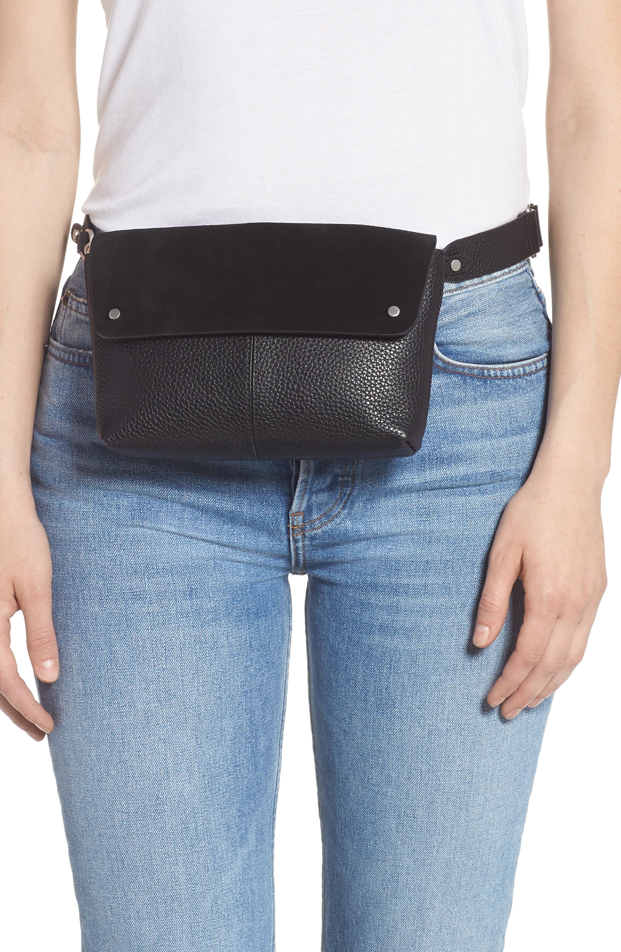 Treasure & Bond Montana Leather Belt Bag, Alternate, color, 