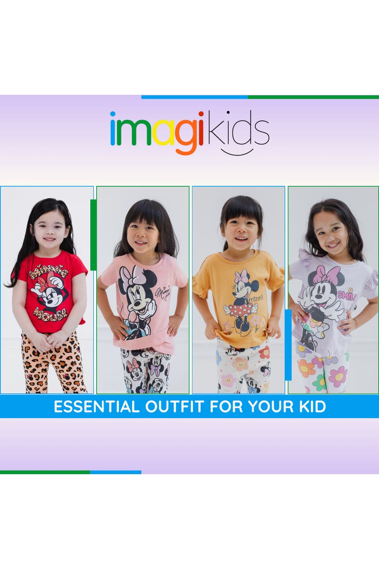 Minnie Mouse 2-Piece T-Shirt and Leggings Set, Alternate, color, Minnie Red Leopard