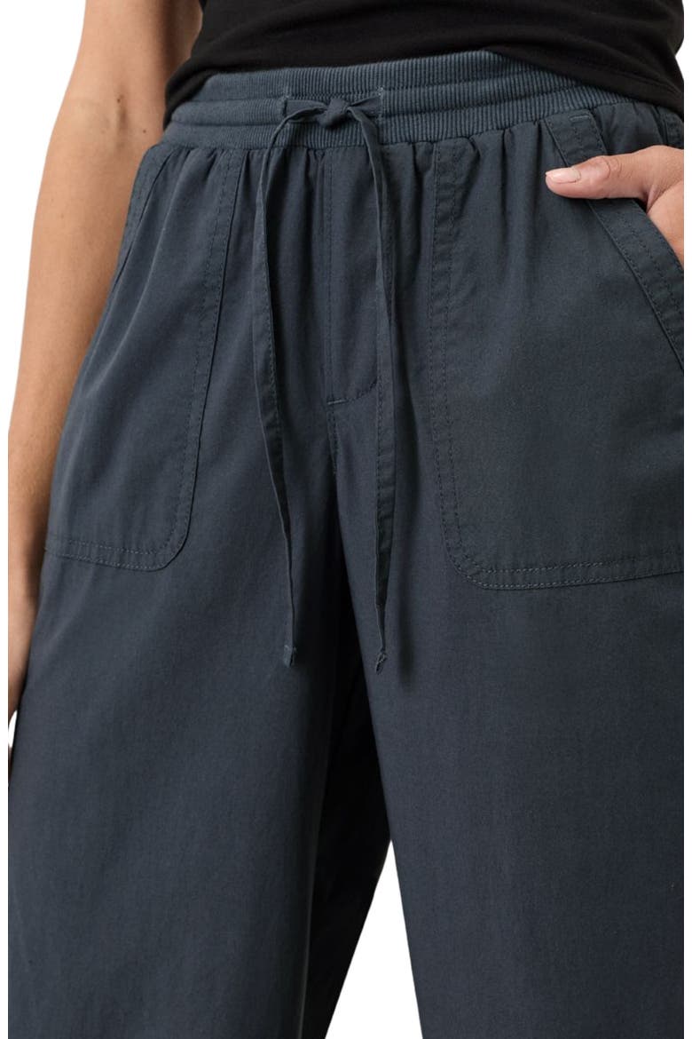 Organic Cotton Stretch Poplin Wide Leg Pant, Alternate, color, Steel Blue