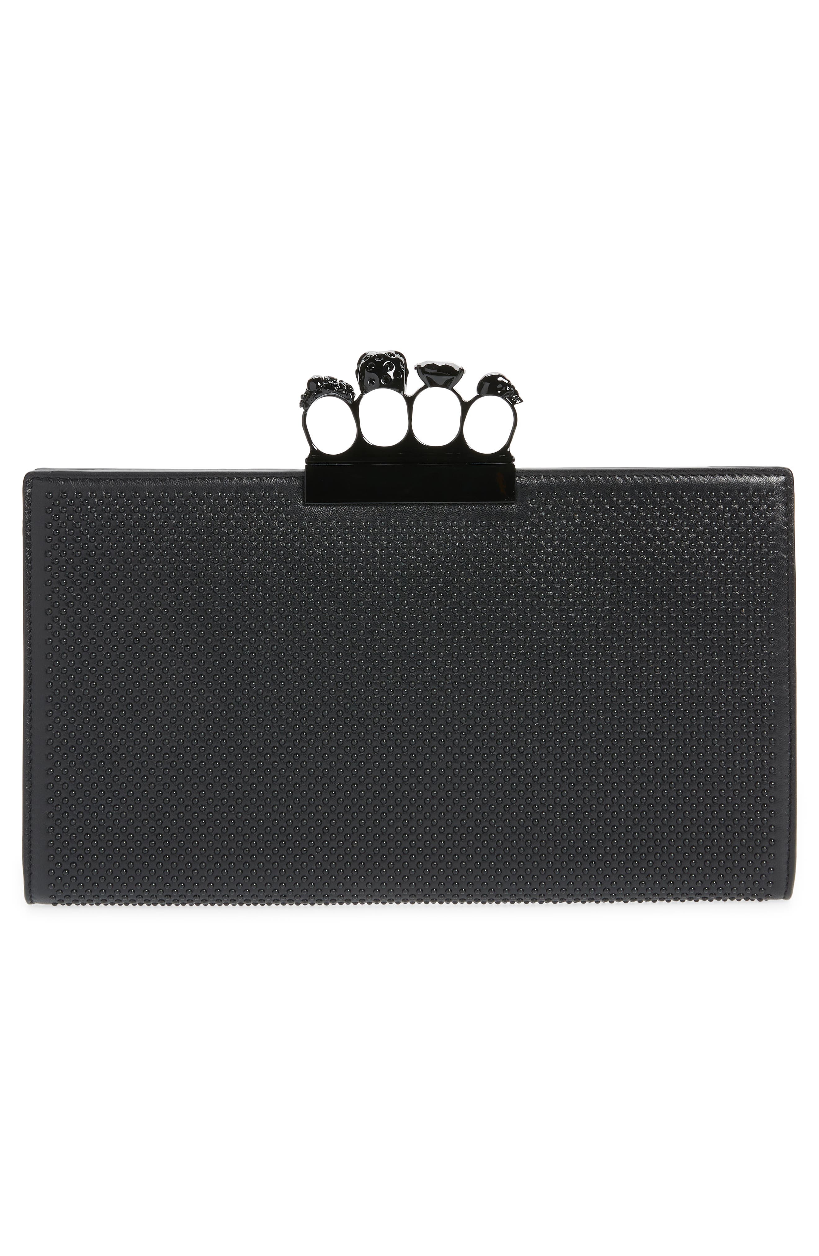 VALENTINO BY MARIO VALENTINO Alexander McQueen Four Ring Skull Clutch ...