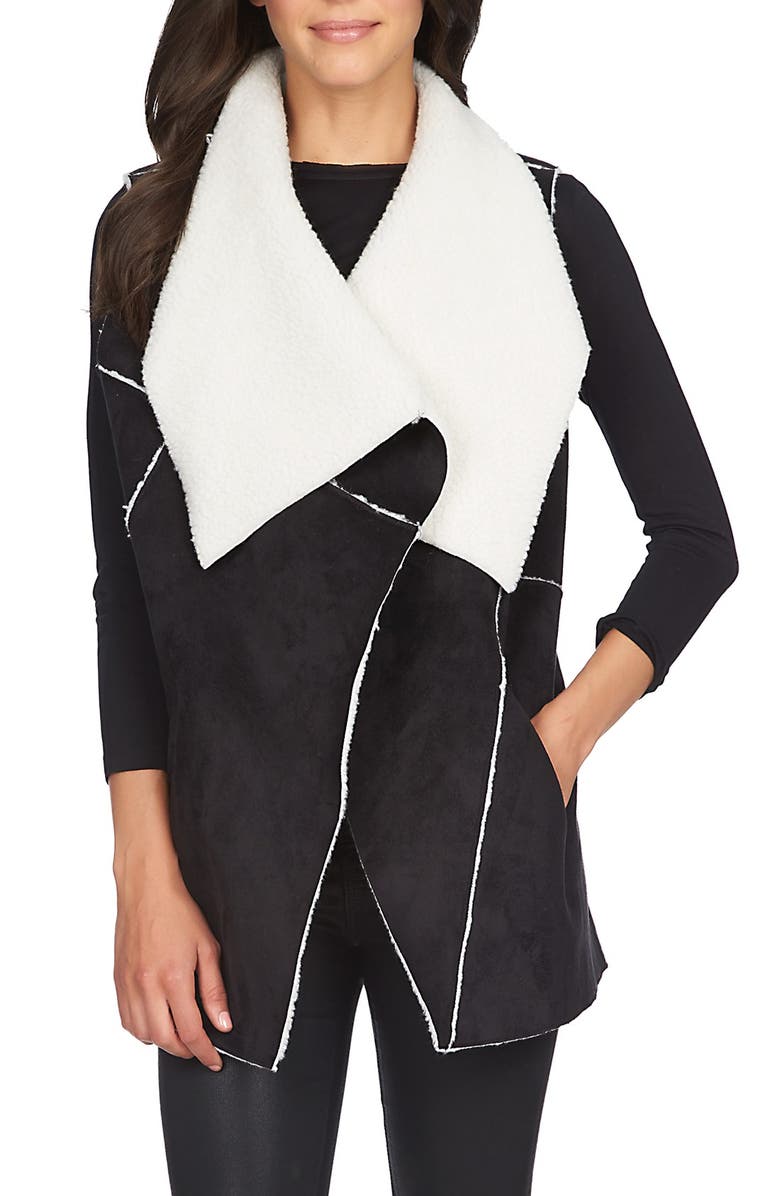 1.STATE Faux Shearling Vest, Main, color, 